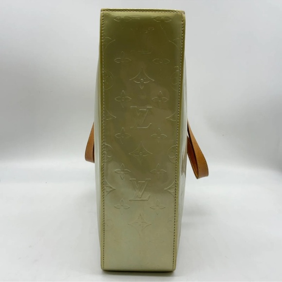 Auth Louis Vuitton  Monogram Vernis Gris Columbus M91028 Tote Bag GUC - Picture 6 of 17